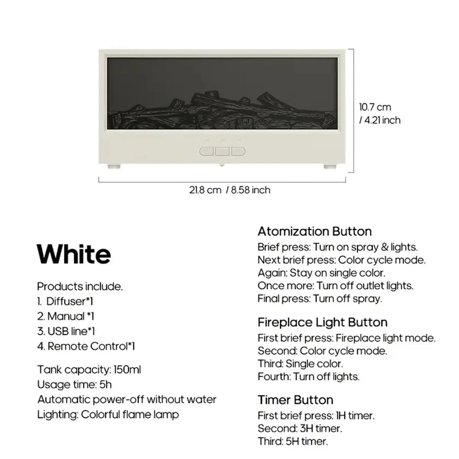 Fireplace Design Essential Oil Diffuser