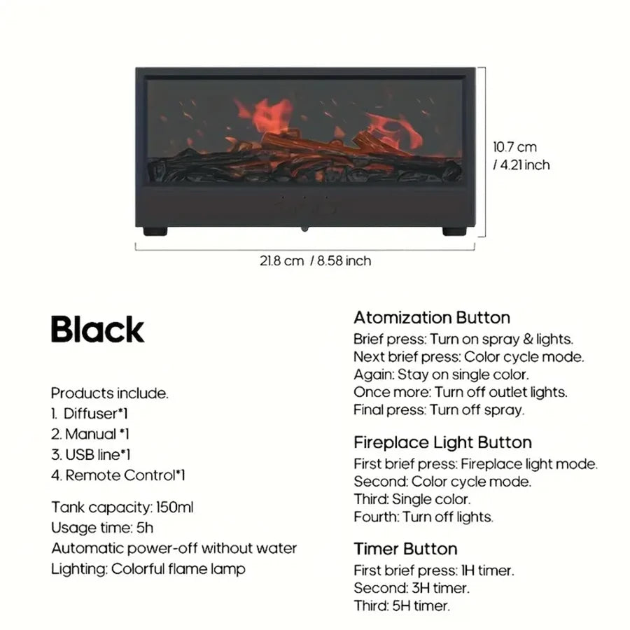 Fireplace Design Essential Oil Diffuser